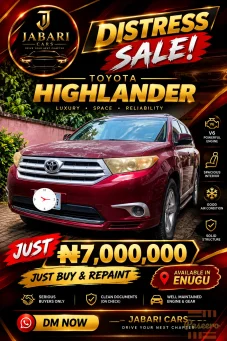 Toyota Highlander — Distress Sale