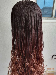 French curls braided wig
