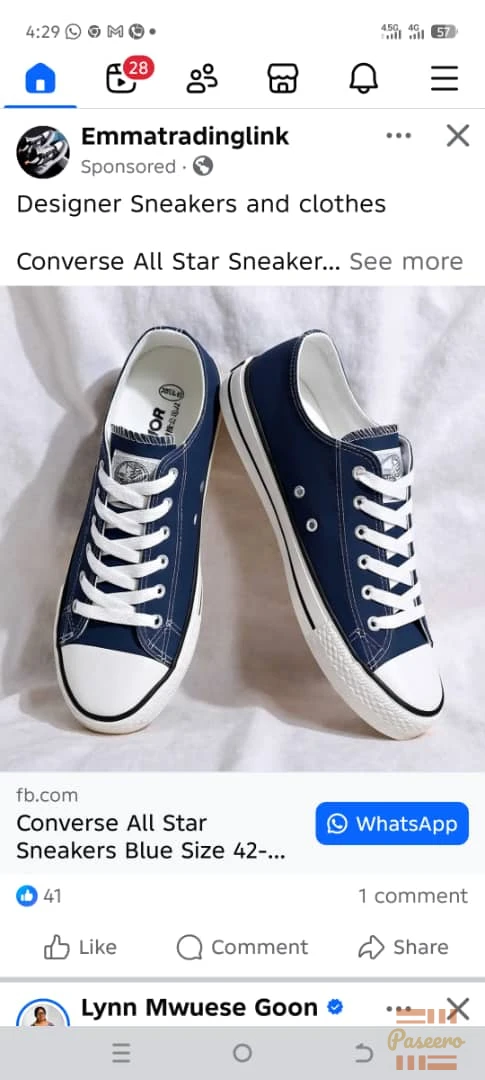 Converse All Star Sneakers Blue size 42-46