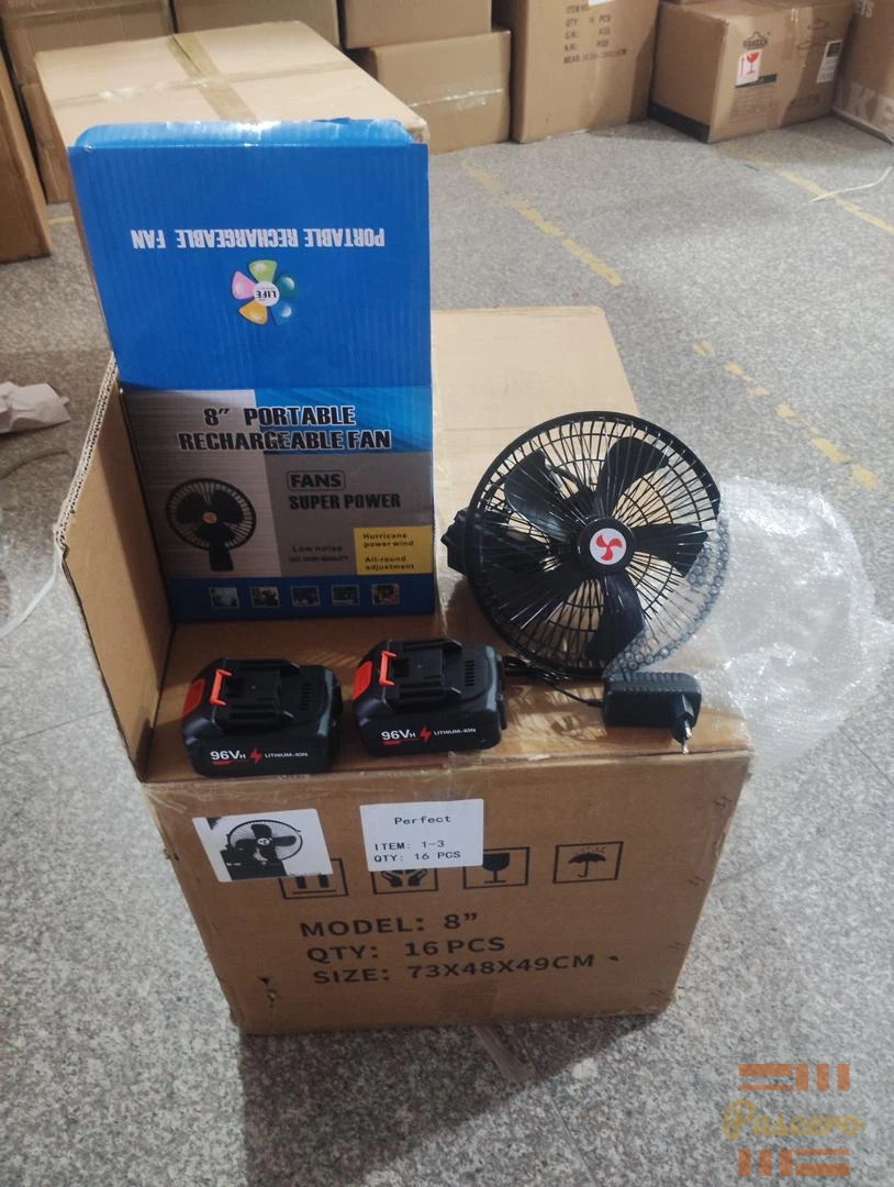 Lithium rechargeable battery fan1