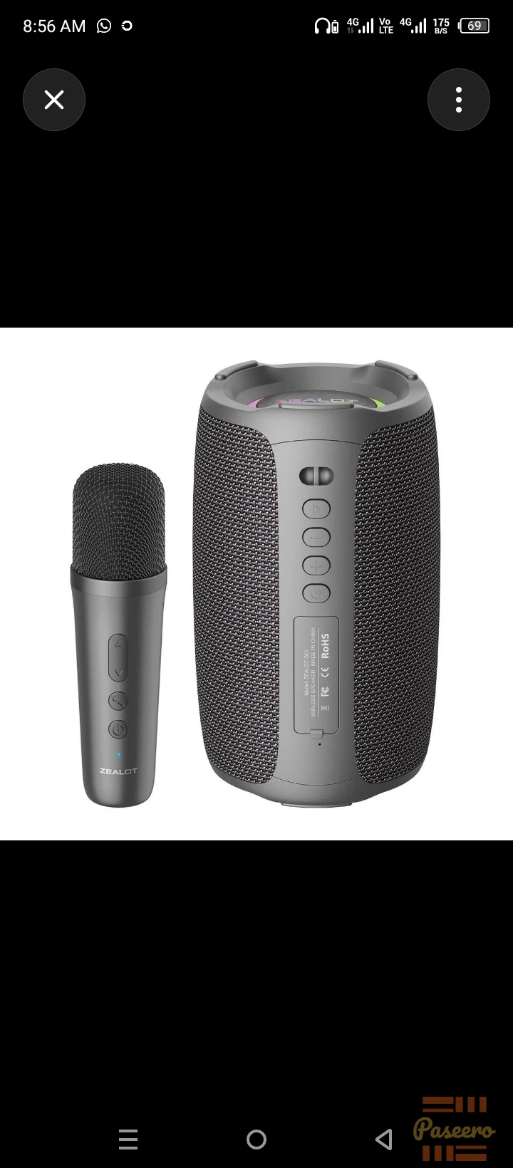 Zealot s61m Wireless Bluetooth Speaker with Microphone - Super bass and Rec