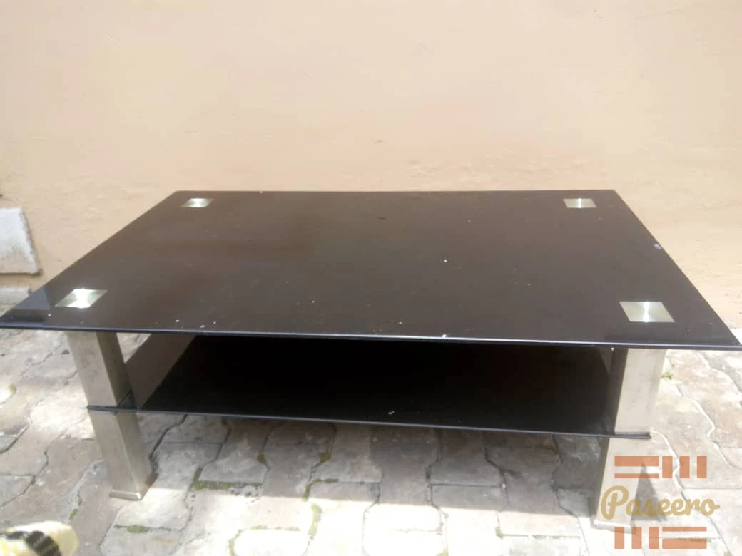 Glass coffee table