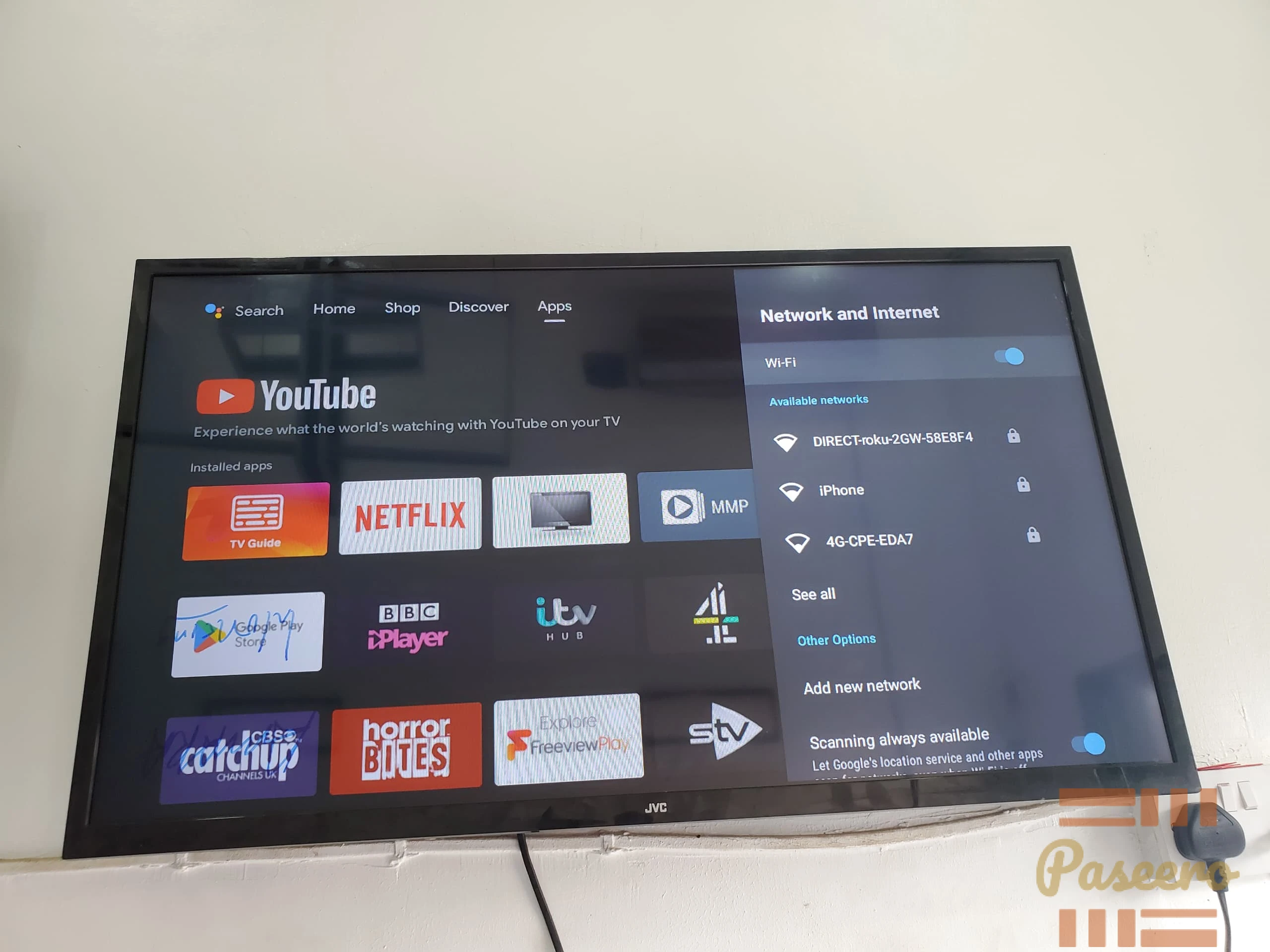 JVC android TV 40 inches 4k display with free Netflix account4