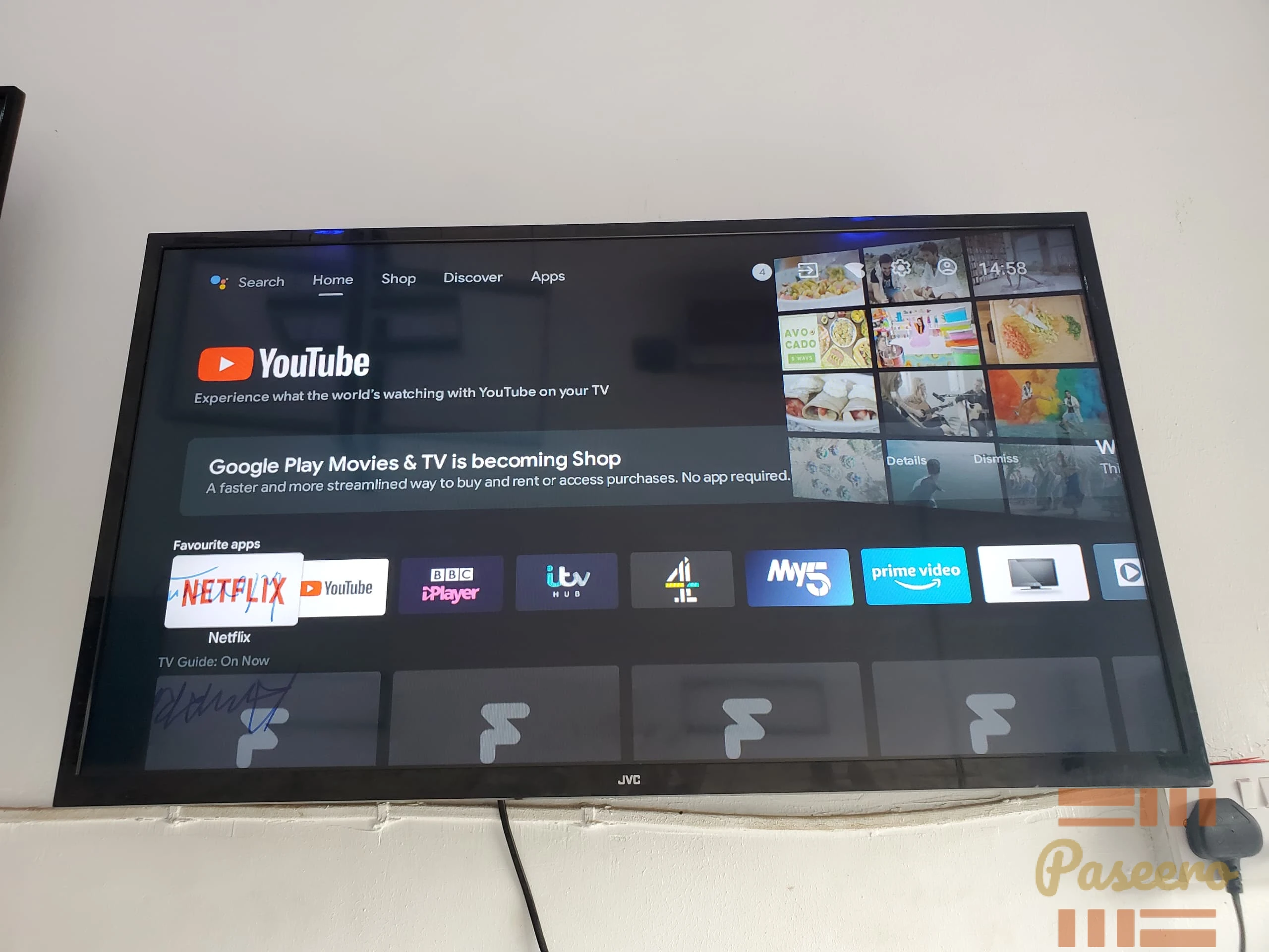 JVC android TV 40 inches 4k display with free Netflix account