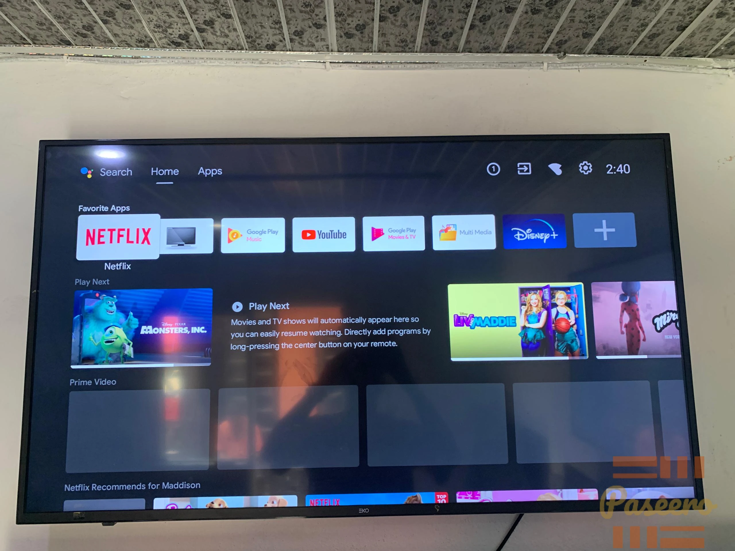 EKO android TV 50 inches 4k display with free Netflix account and YouTube