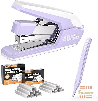 Marsrock Effortless Stapler for Desk with 40-50 Sheet Capacity