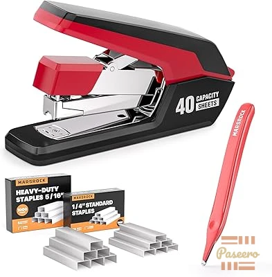 Marsrock Effortless Stapler for Desk with 40-50 Sheet Capacity1