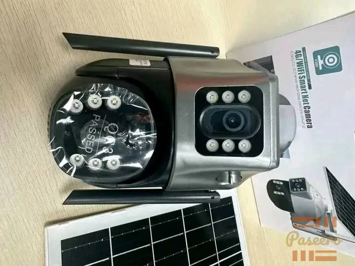Solar double lens CCTV camera2