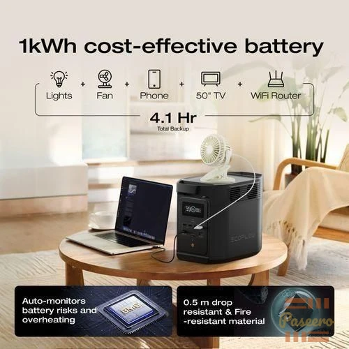 Ecoflow Delta 2 Black E980 1kwh Backup Battery (5years Warranty)2
