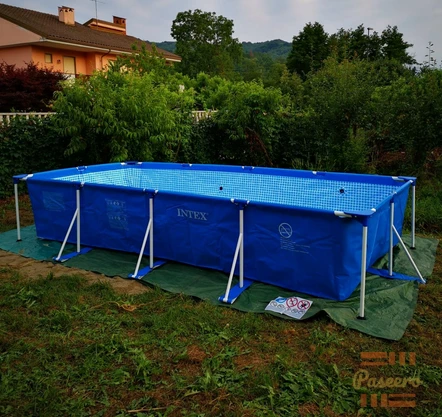 INTEX 14'9" X 7'2" X 33" Metal Frame Rectangular Pool2