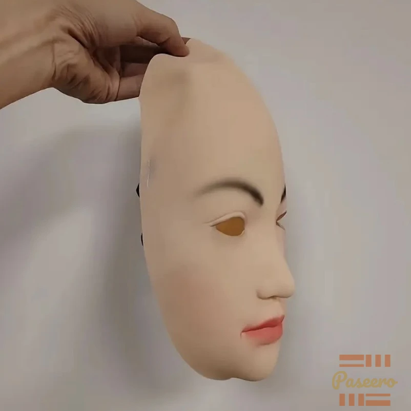 Halloween Costume Props Silicone Mask, Live Streaming on Douyin2