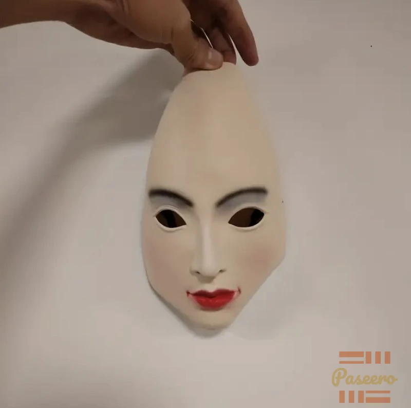 Halloween Costume Props Silicone Mask, Live Streaming on Douyin4