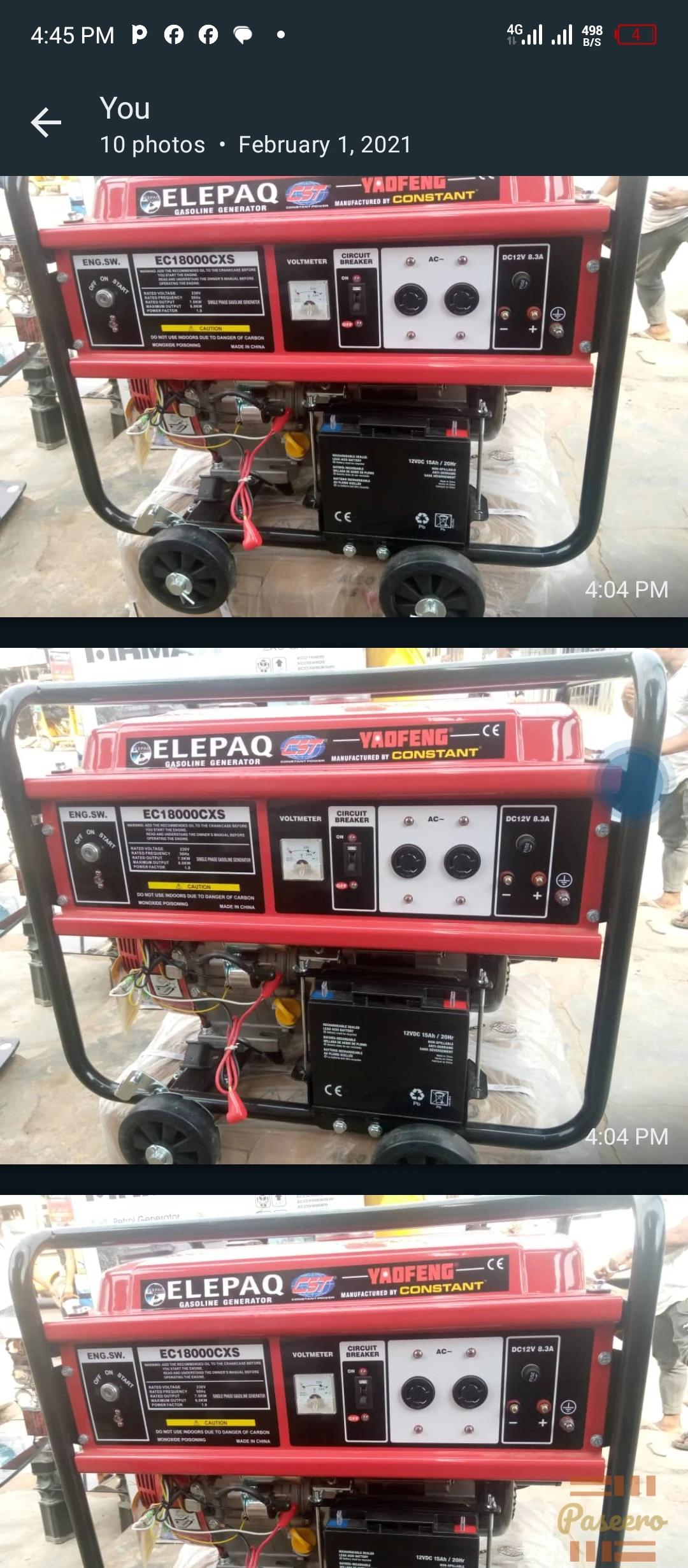 ELEPAQ CONSTANT EC18000CXS GENERATOR2