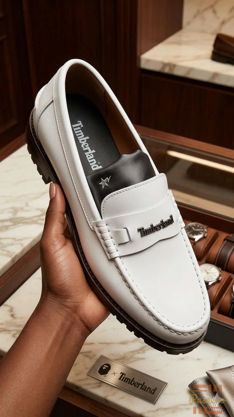 Premium White Timberland 3-Eye Classic Lug Loafer