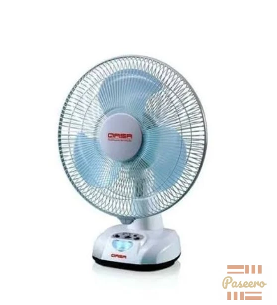 Qasa 12 inches Rechargeable table fan