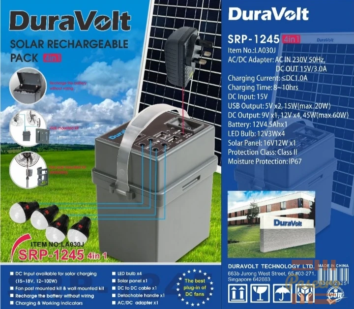 Duravolt Solar power pack
