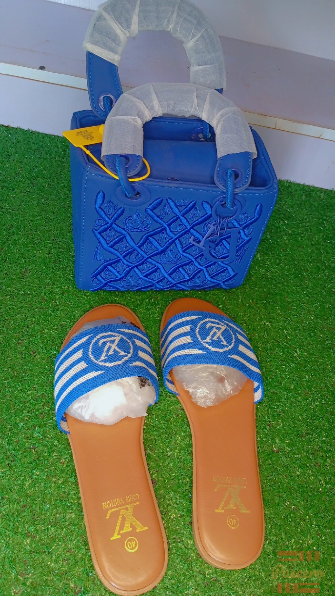 New slippers and bags