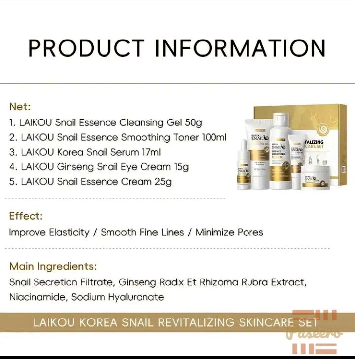 Korea Snail Essence Skincare Set2