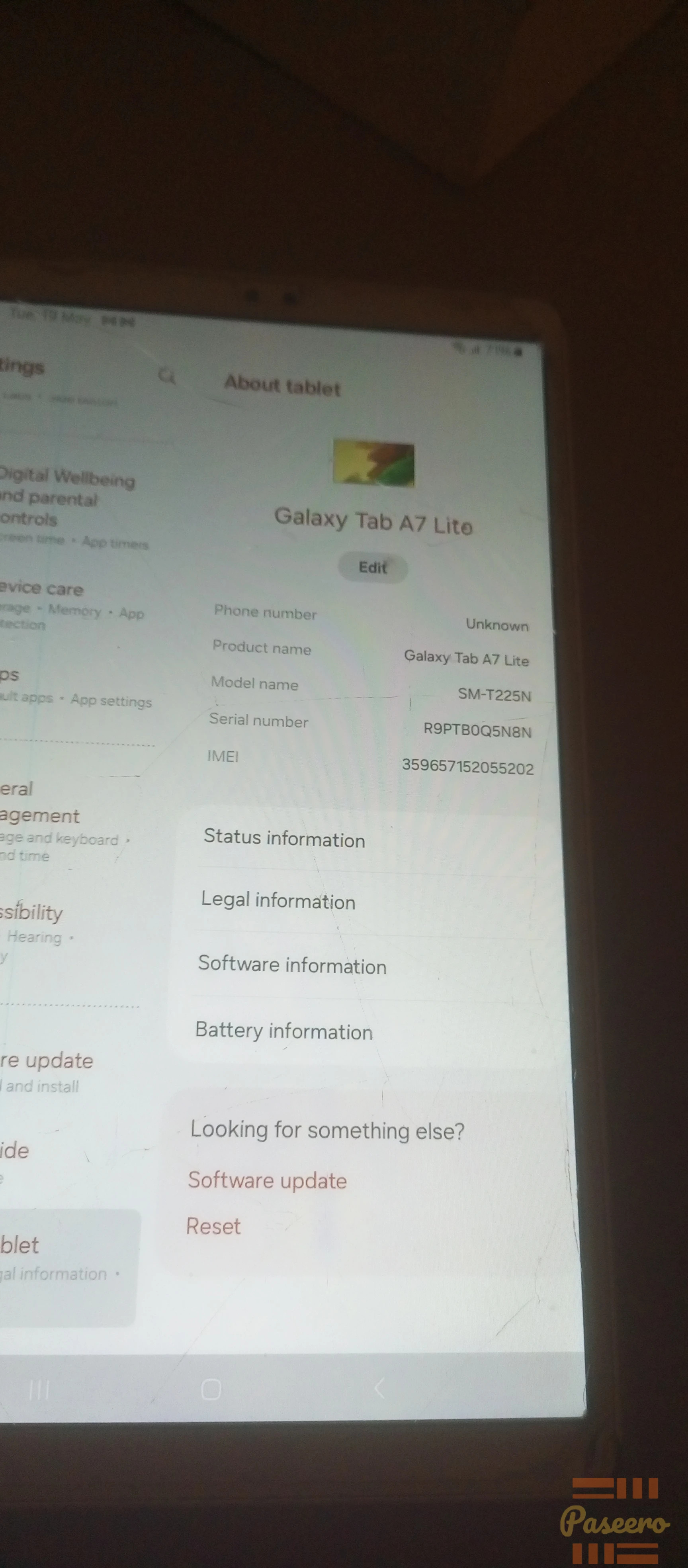 Used Samsung Galaxy a7 lite tab2