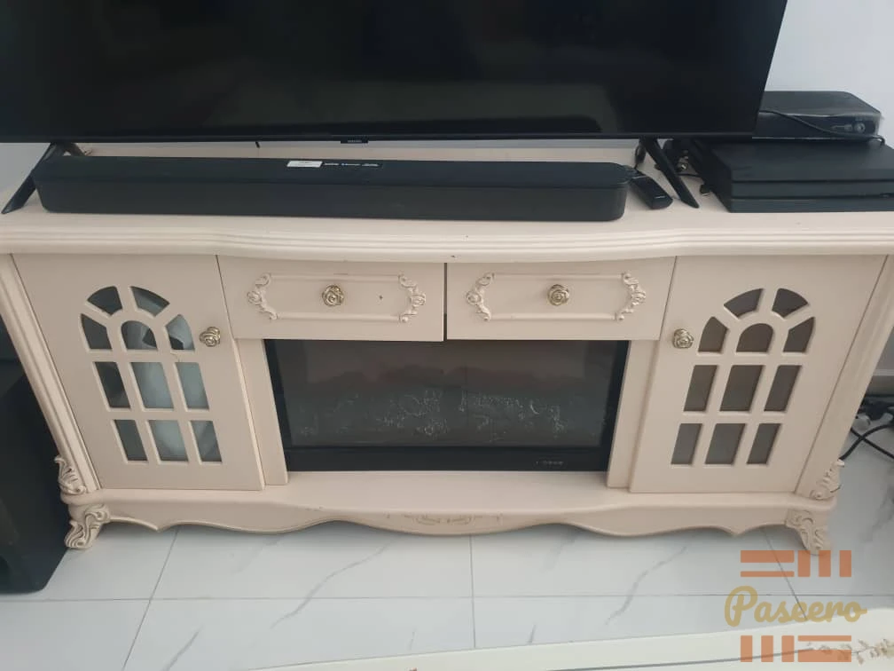 Used television and shelve1