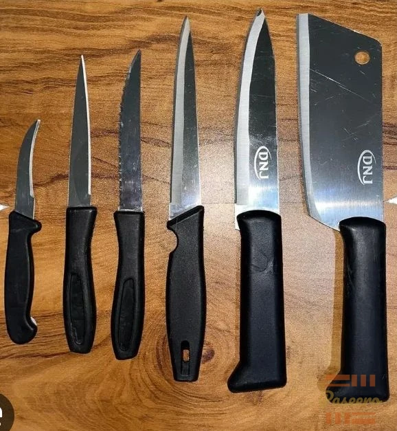 JD Enterprise 6-Piece Stainless Steel Kitchen Knife Set