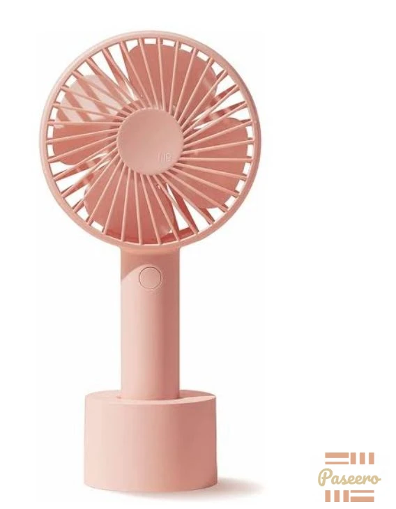 Souvenir Rechargeable Handheld Mini Fan - USB, Portable, Pink