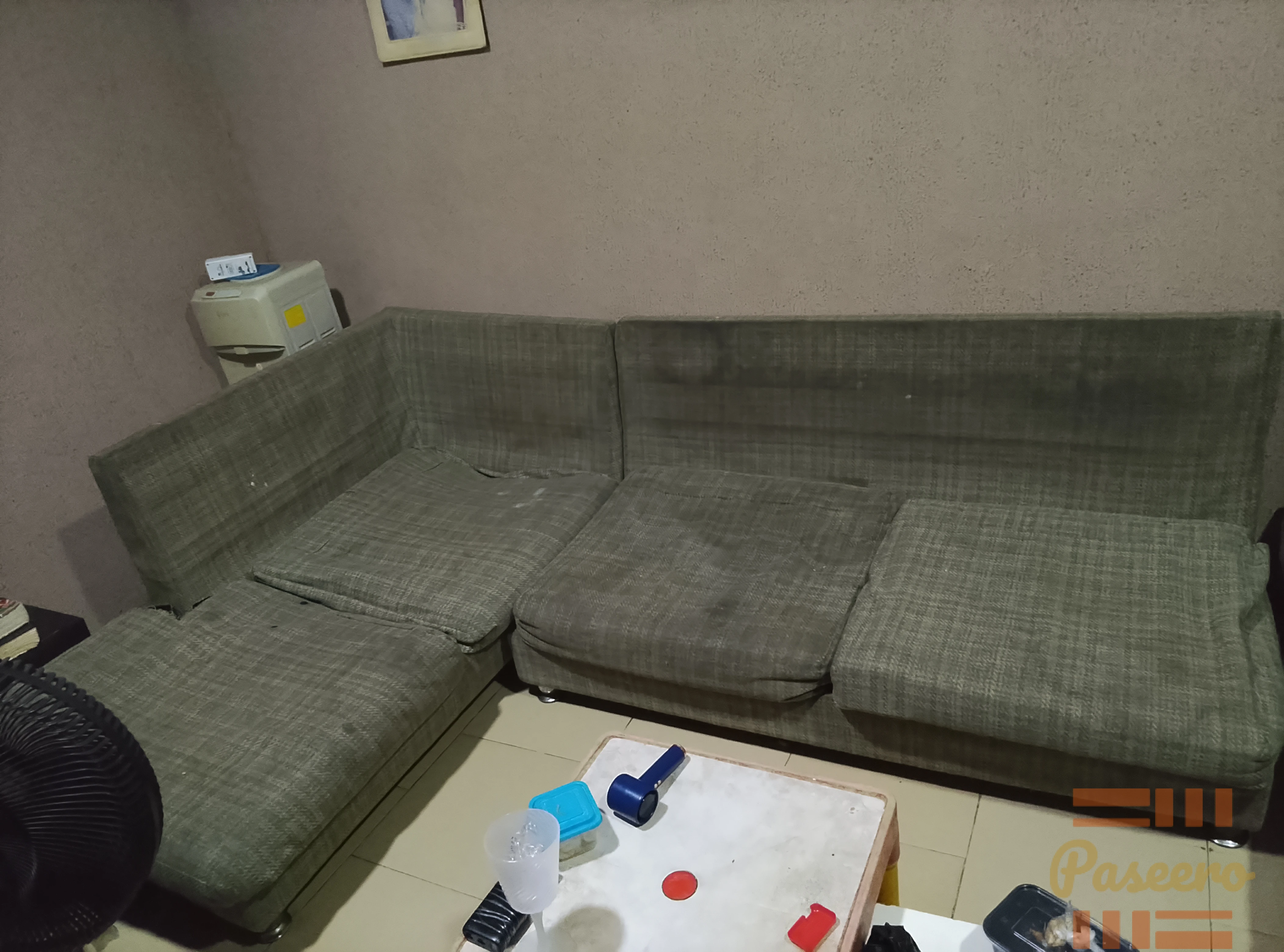 Used 2 double seater L-shaped Sofa2