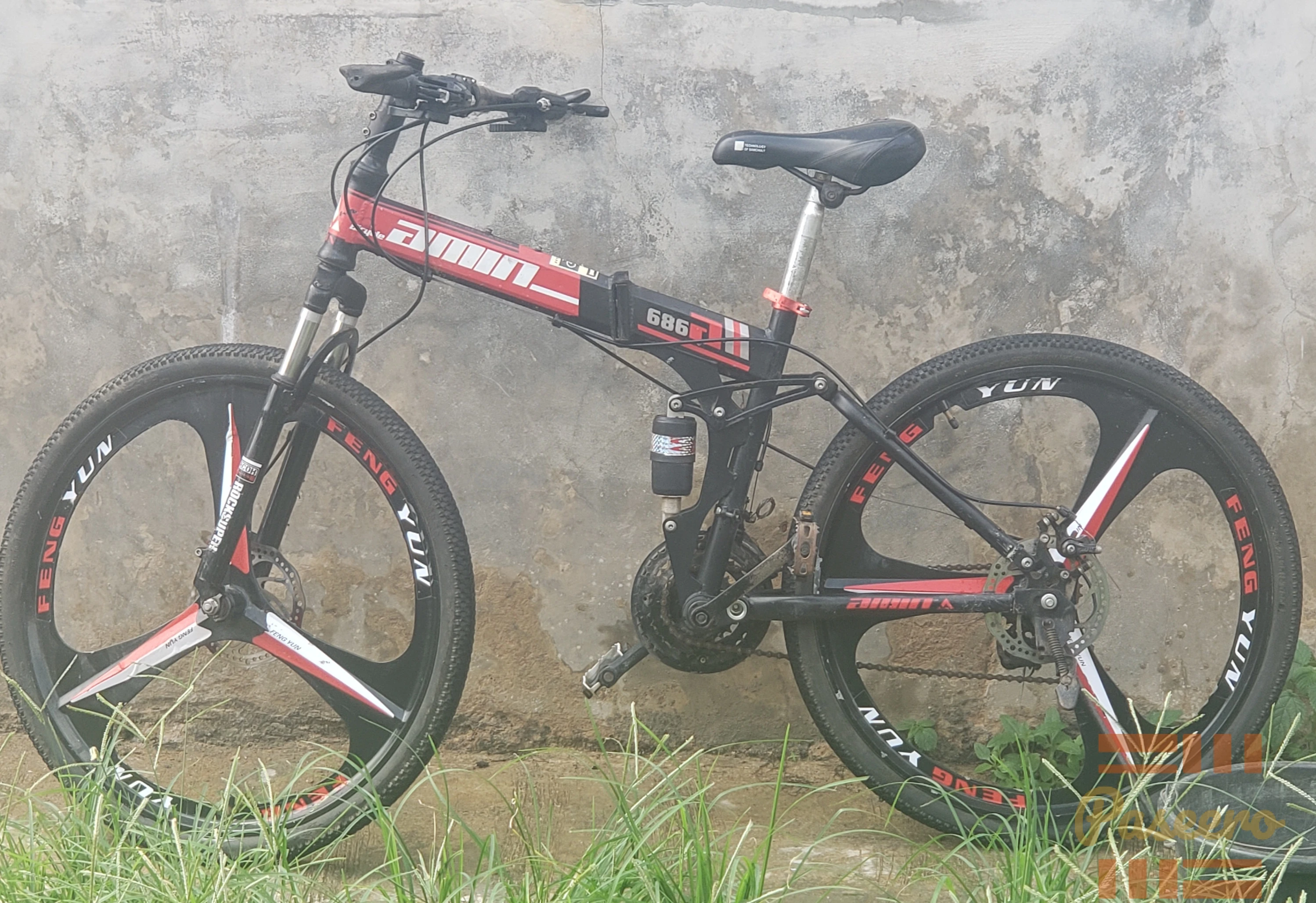 Size 26 foldable mountain bike with alloyed rim wheels2