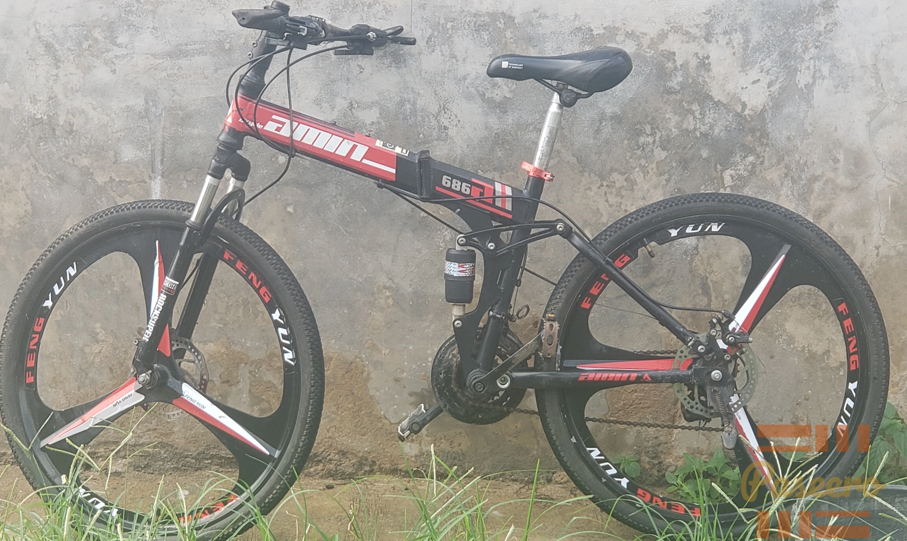 Size 26 foldable mountain bike with alloyed rim wheels1