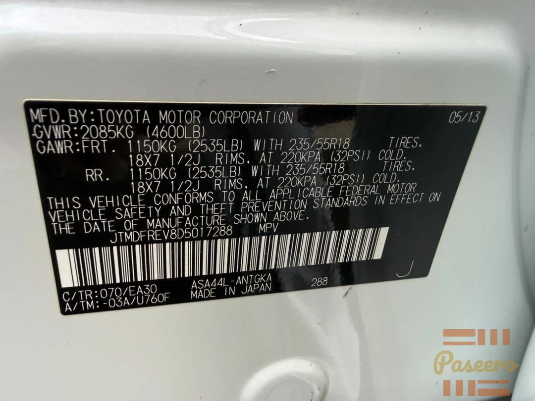 Toyotal RAV4 2013 direct Tokunbo5