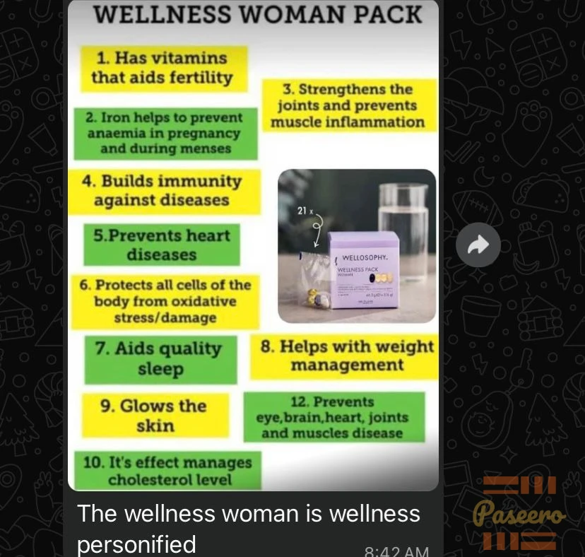 Wellness man and woman pack