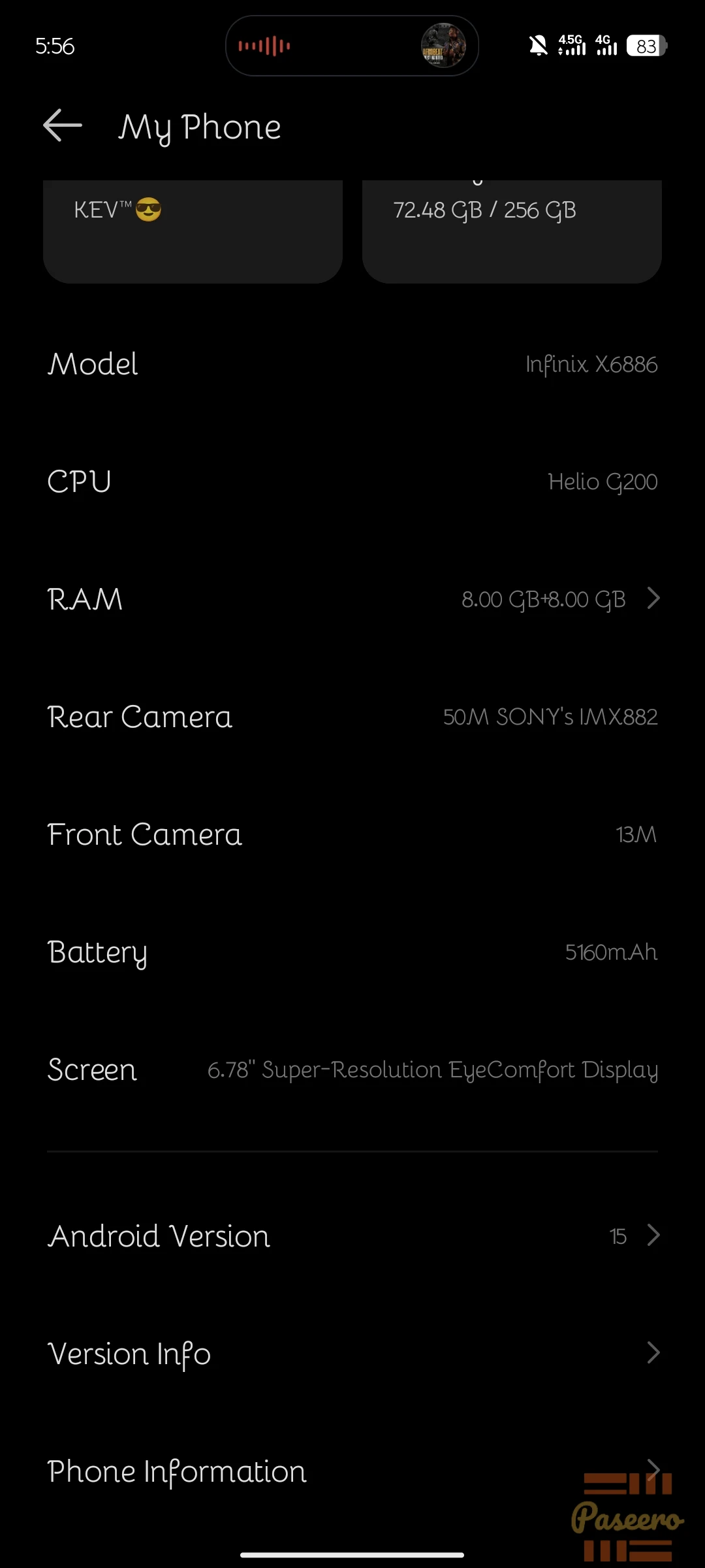 1 month used INFINIX HOT60 PRO+2