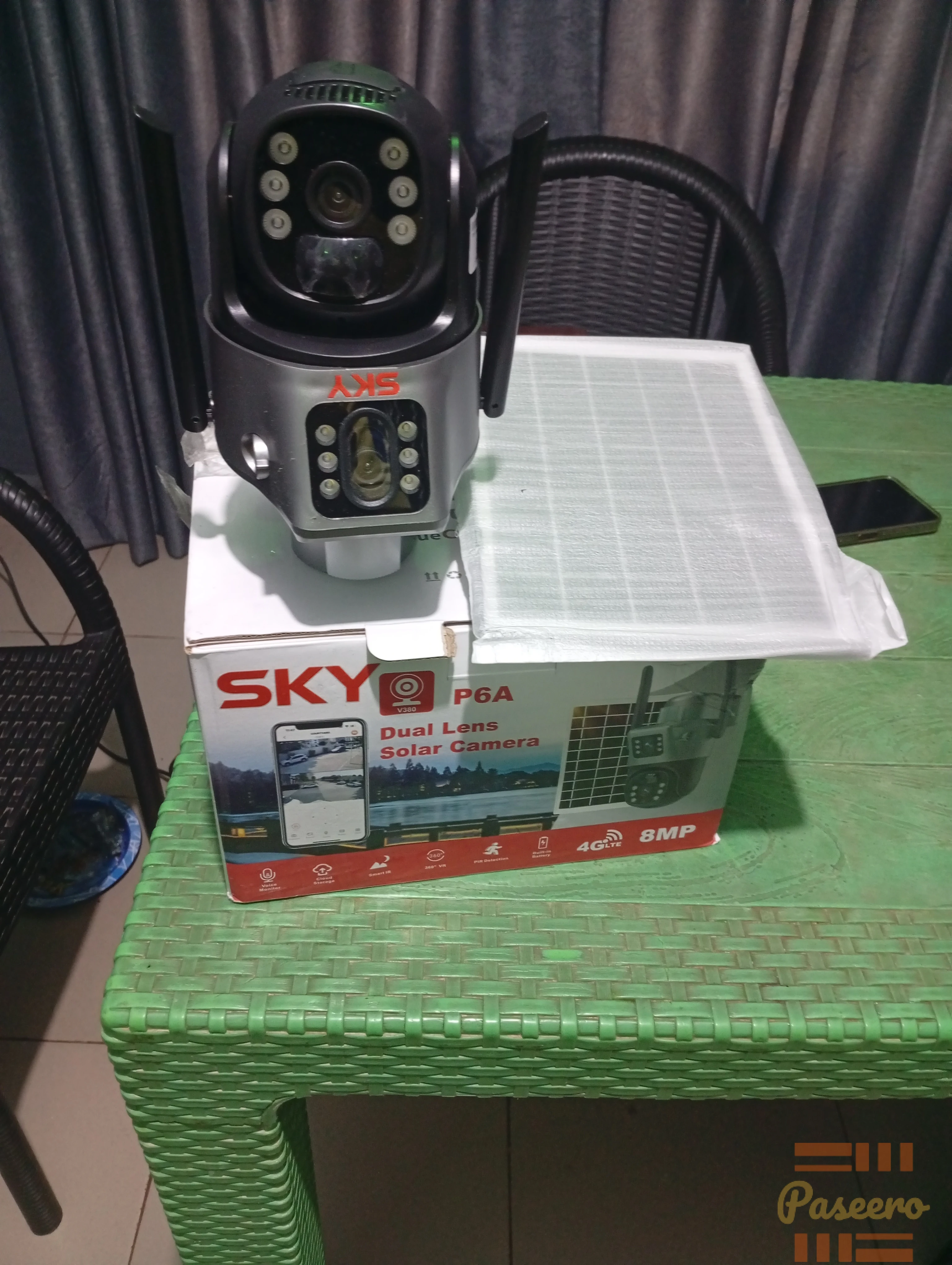 Dual Lens Solar CCTV Camera1