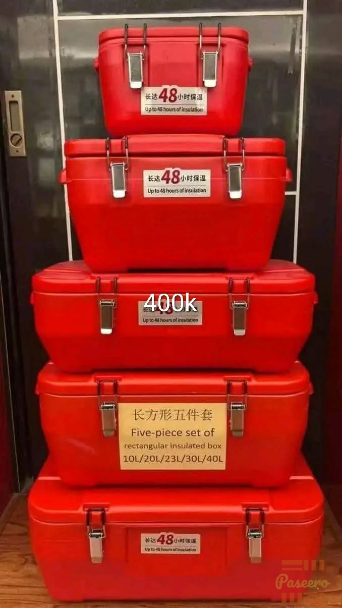 5-Piece Rectangular Insulated Cooler Box Set (10L - 40L)